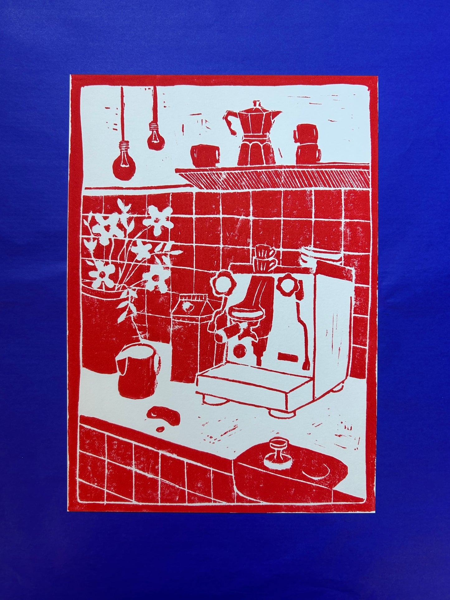 Coffee Corner Print Rot