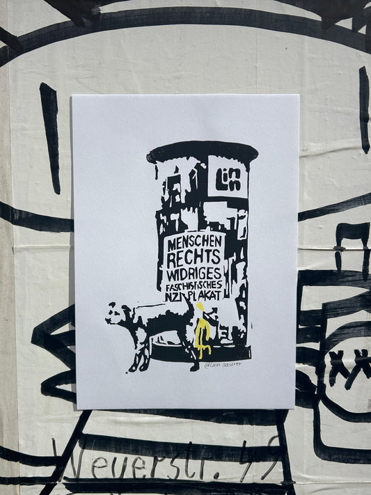 FCK AFD Linoldruck