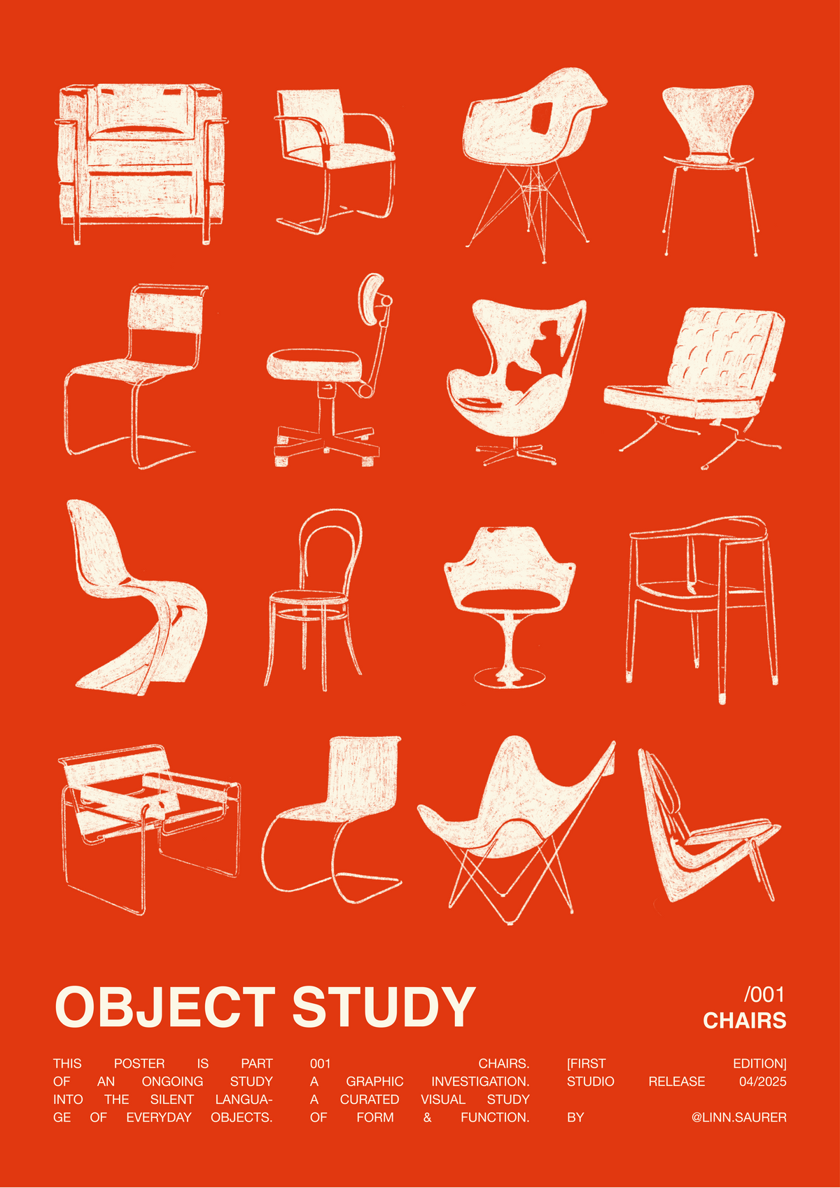 Object Study Catalog Object Study /001 CHAIRS – Linn Saurer